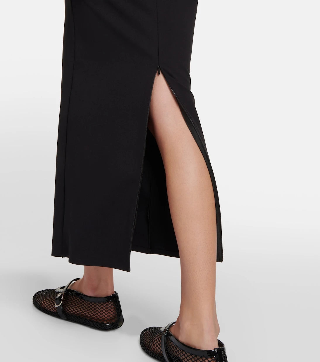 Alaïa - فستان جيرسيه متوسط الطول