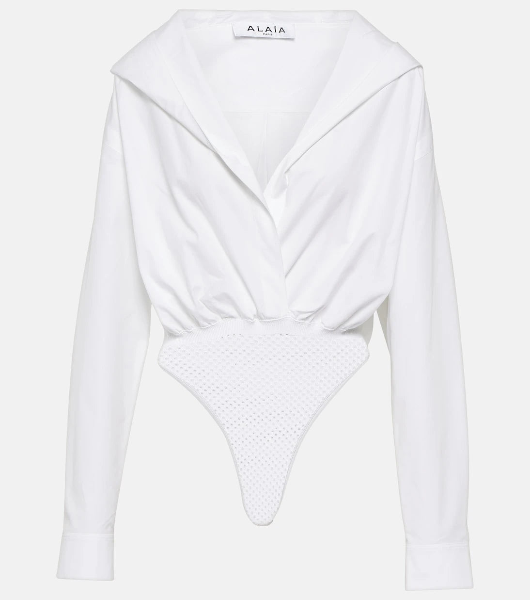 Alaïa - Hooded cotton bodysuit