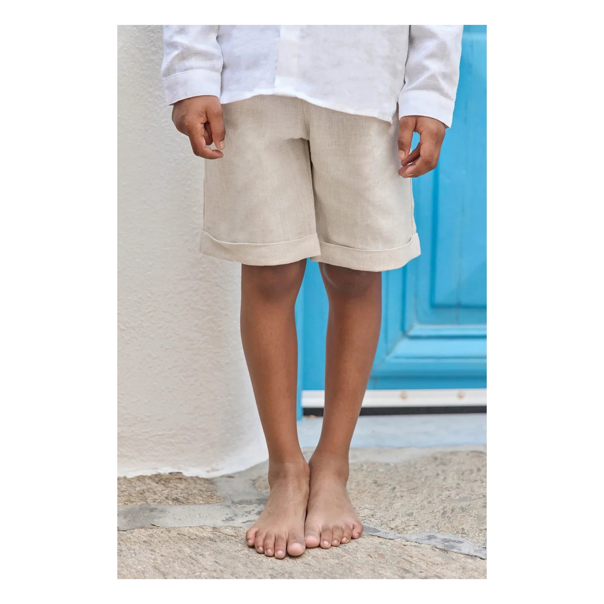 Tartine et Chocolat - Linen shorts | Sand