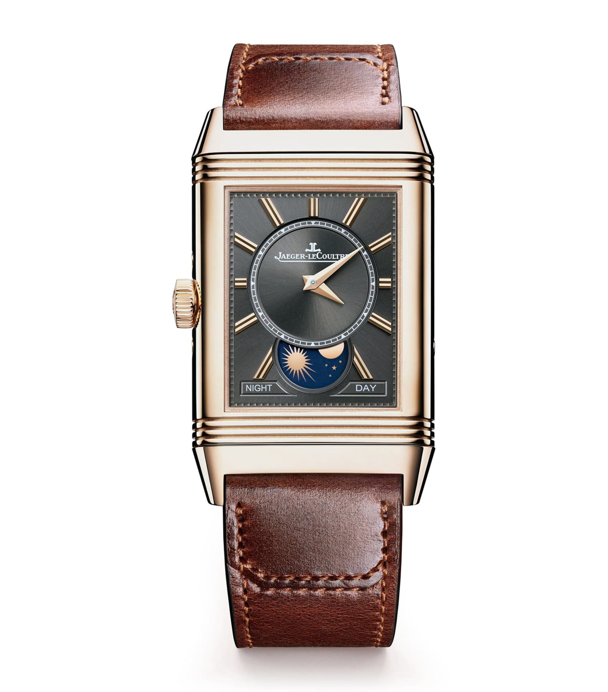 Rose Gold Reverso Tribute Duoface Calendar Watch 29.9mm