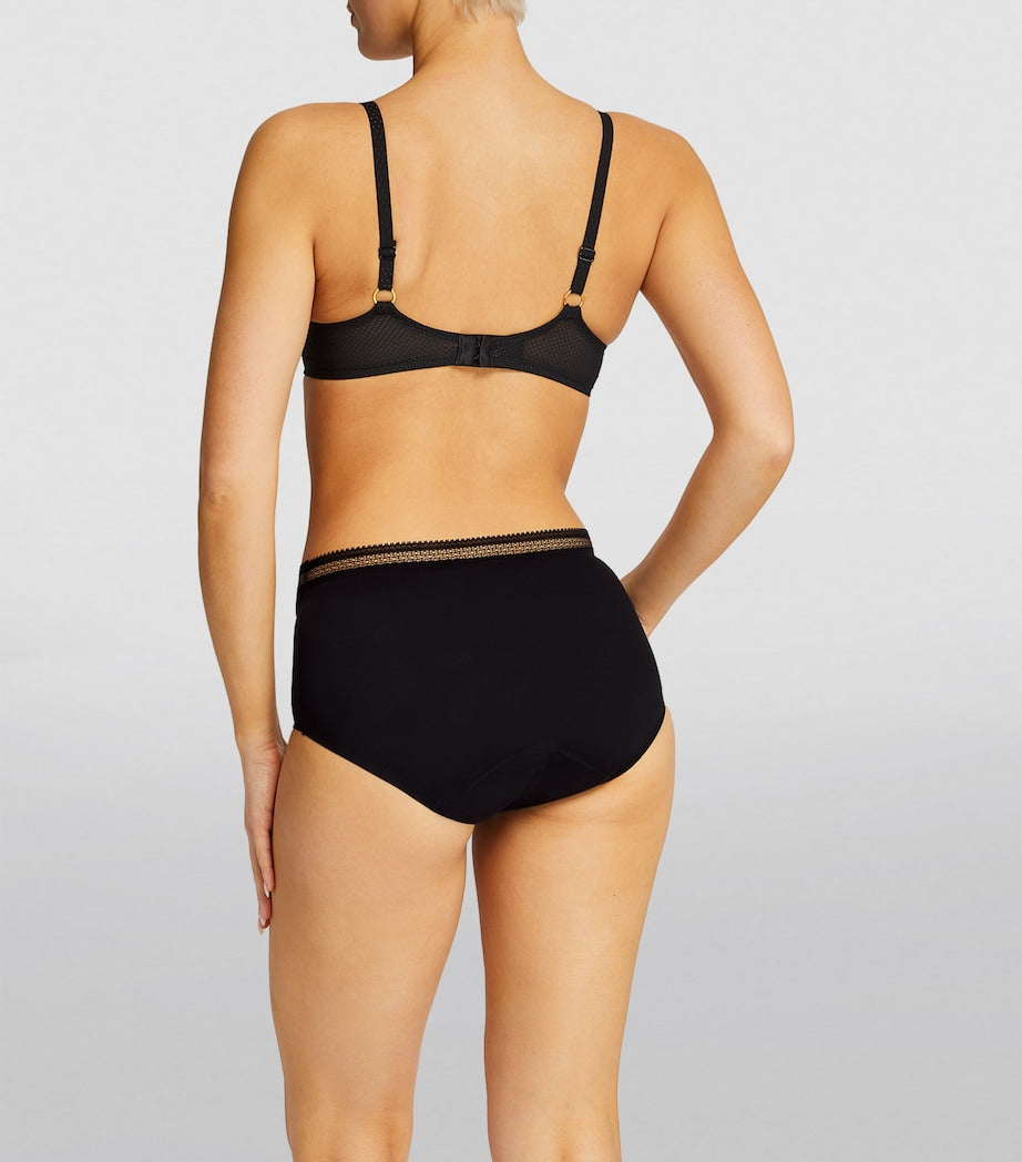 Chantelle Black High-Rise Period Life Briefs