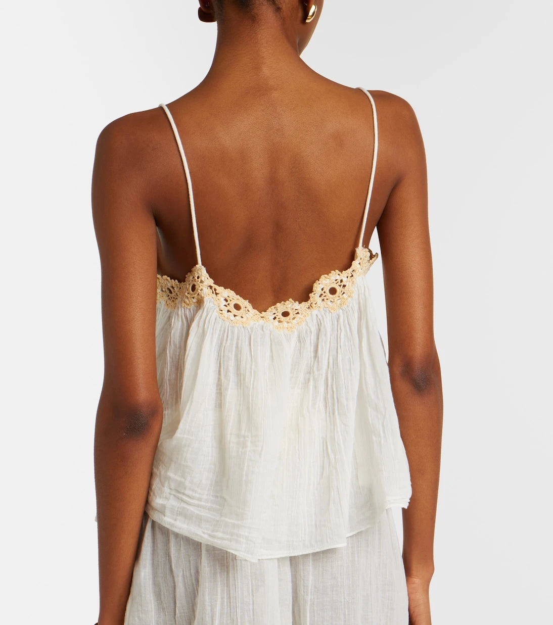 Ulla Johnson - Alessia crochet-trimmed cotton gauze top