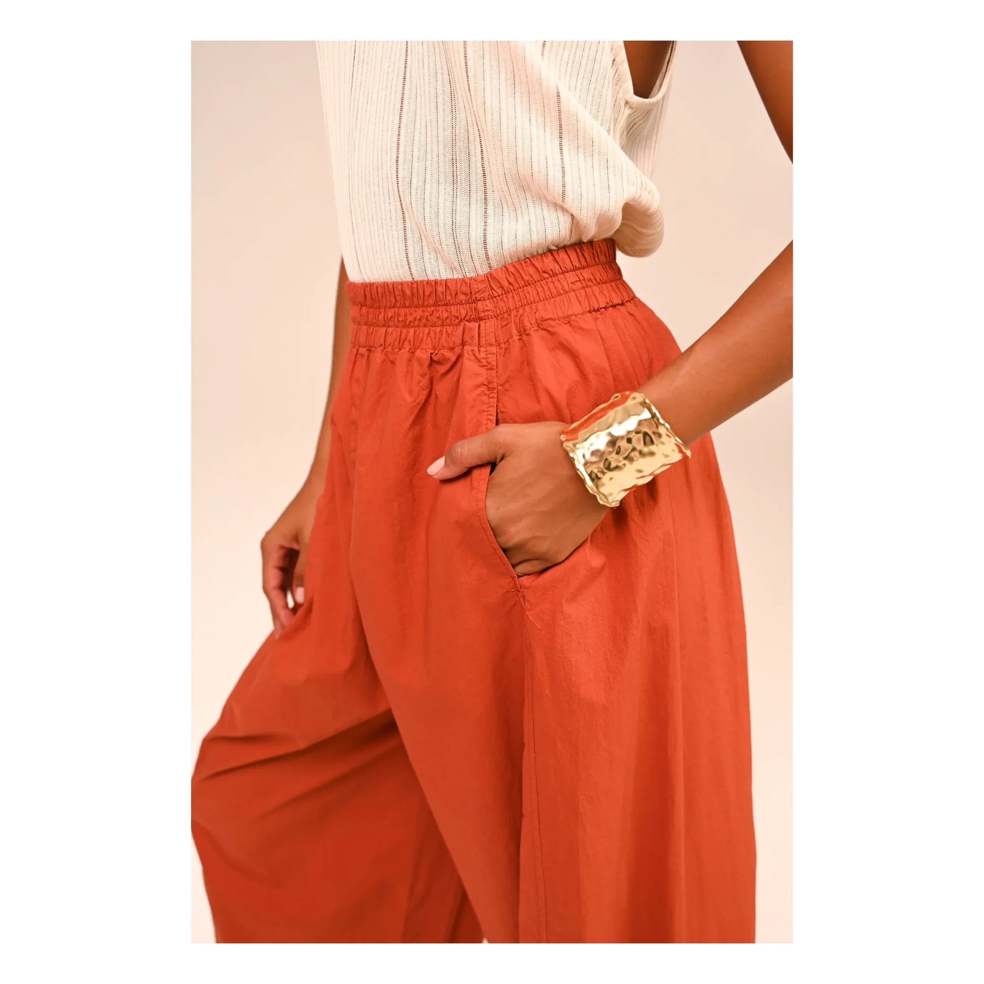 Sacrécoeur - Liam Popeline Pants | Caramel