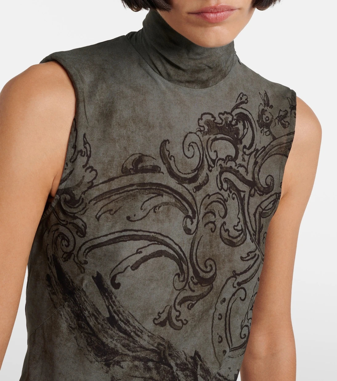 Acne Studios - Printed mesh maxi dress