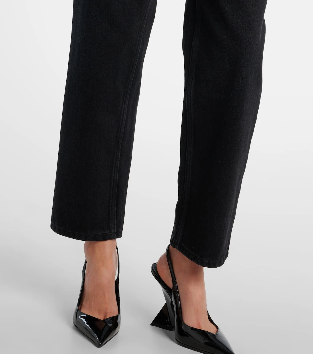 Area - Crystal-embellished straight jeans