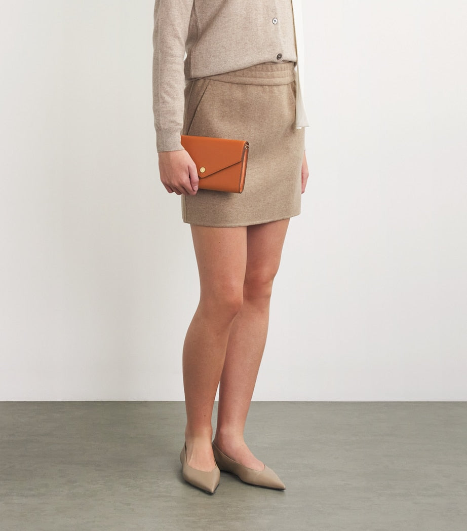 Harrods Tan Leather Chain Wallet