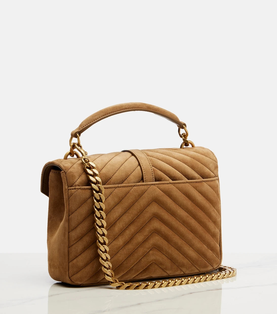 Saint Laurent - College Medium suede crossbody bag