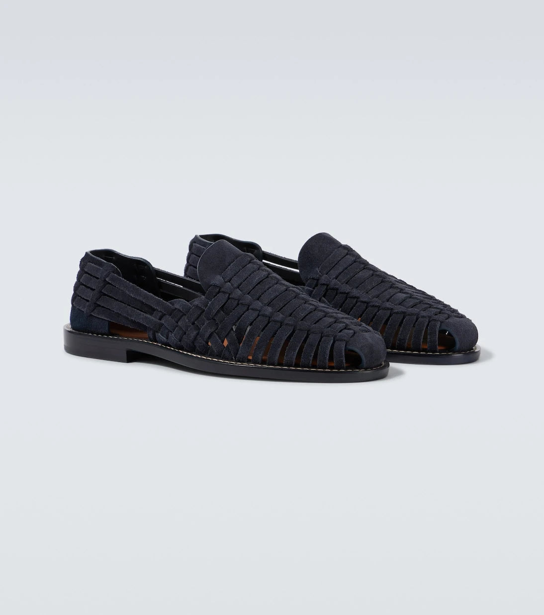 Brunello Cucinelli - Woven suede loafers