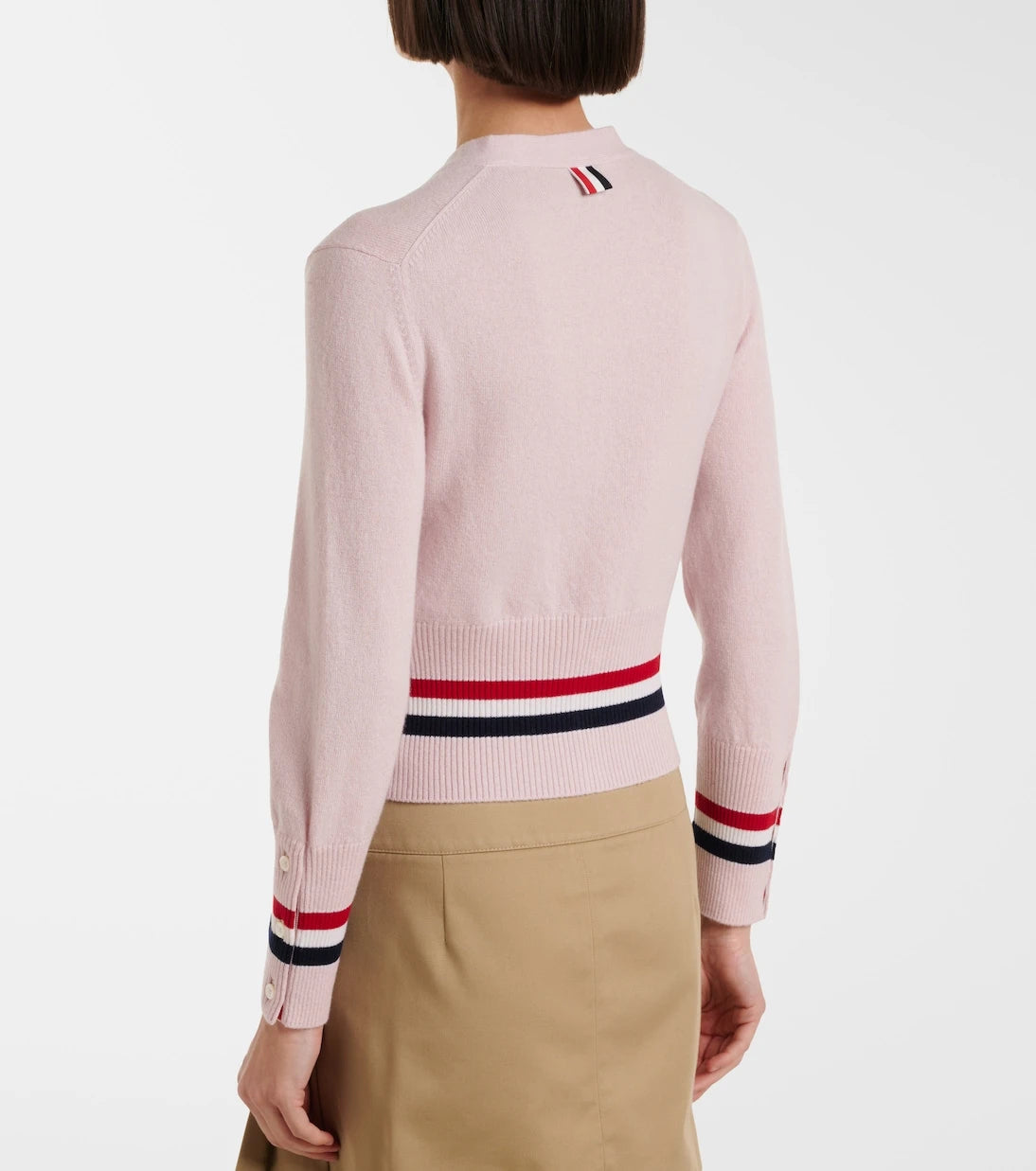 Thom Browne - Cropped cashmere cardigan