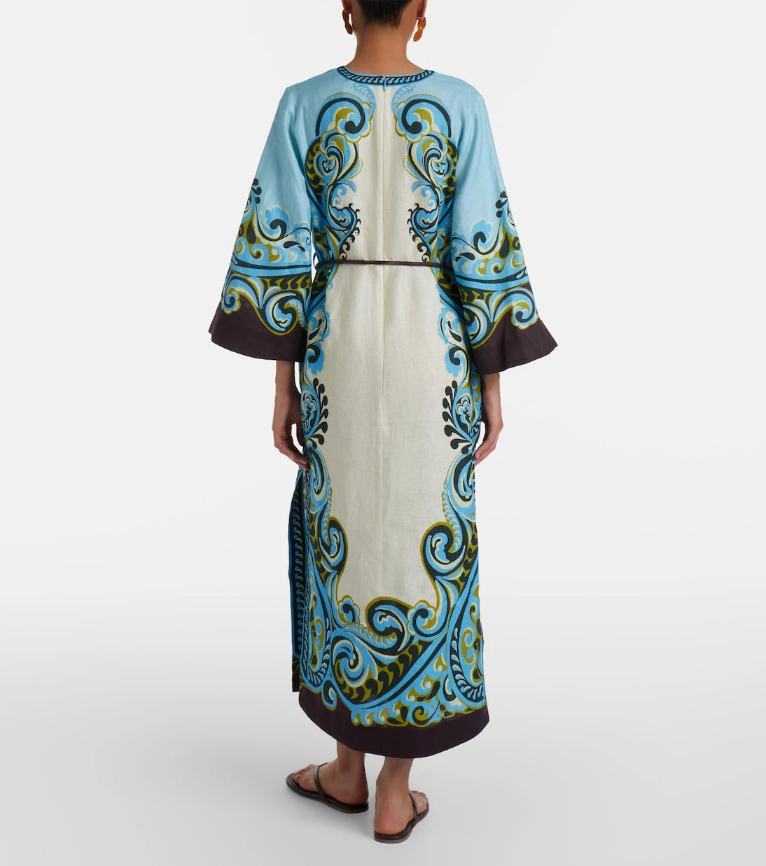 Alémais - Natalia printed linen midi dress