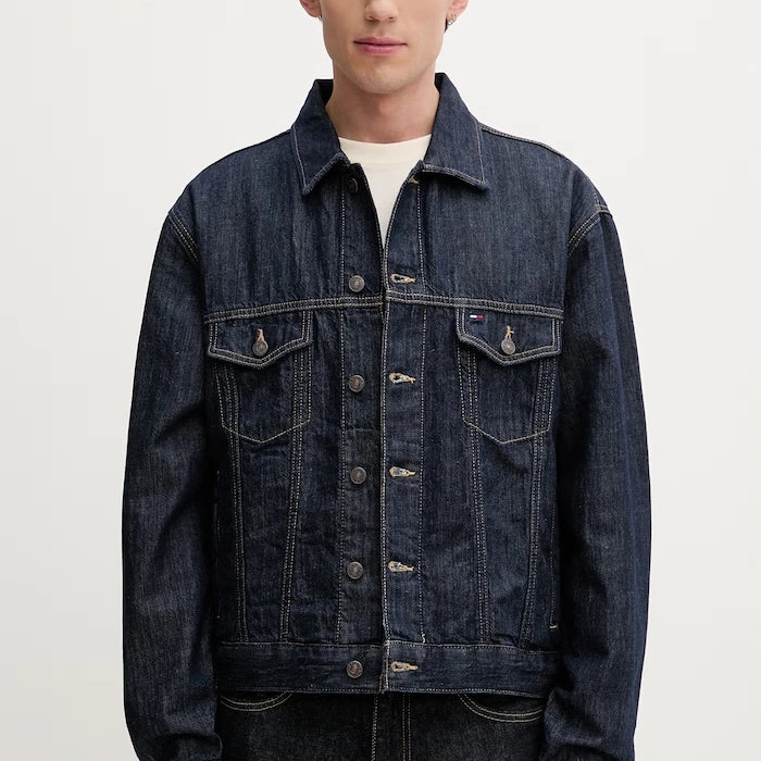 Tommy Jeans яке тип риза мъжко от деним