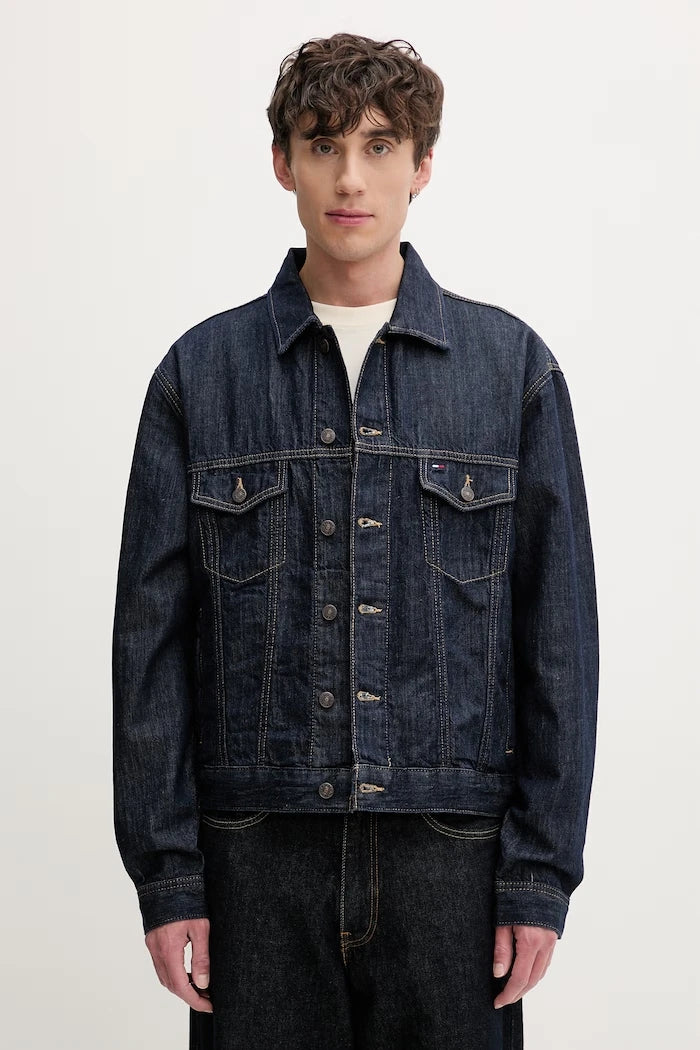 Tommy Jeans яке тип риза мъжко от деним