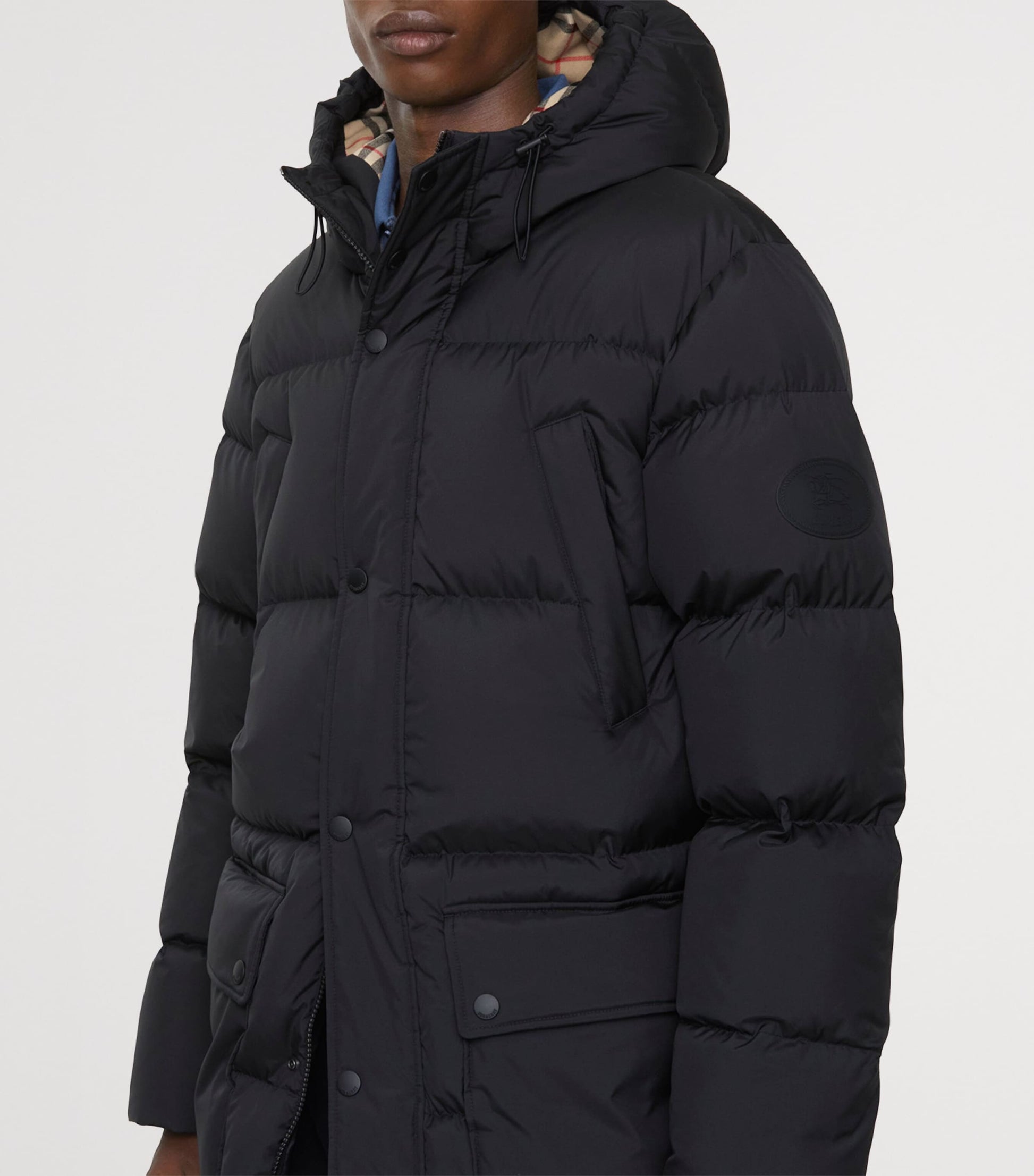 Burberry Black Hooded Down Puffer Jacket