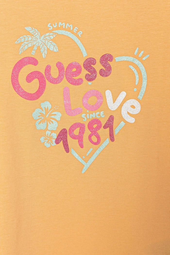 Guess тениска за деца от памук