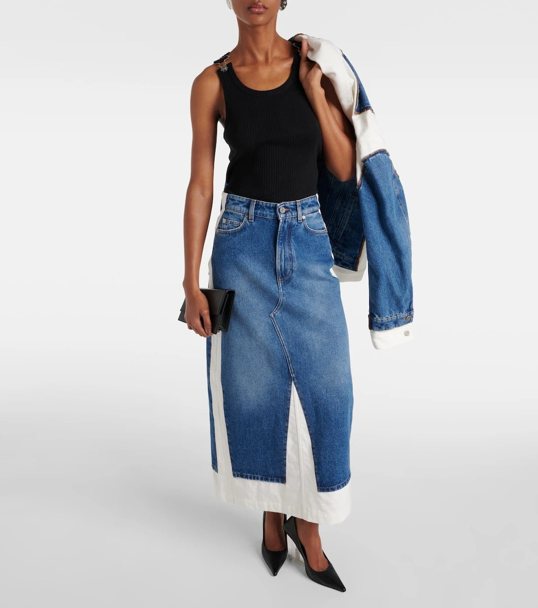 Jean Paul Gaultier - Ribbed-knit cotton tank top