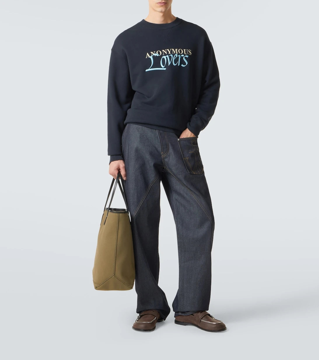 JW Anderson - Anchor Tall canvas tote bag