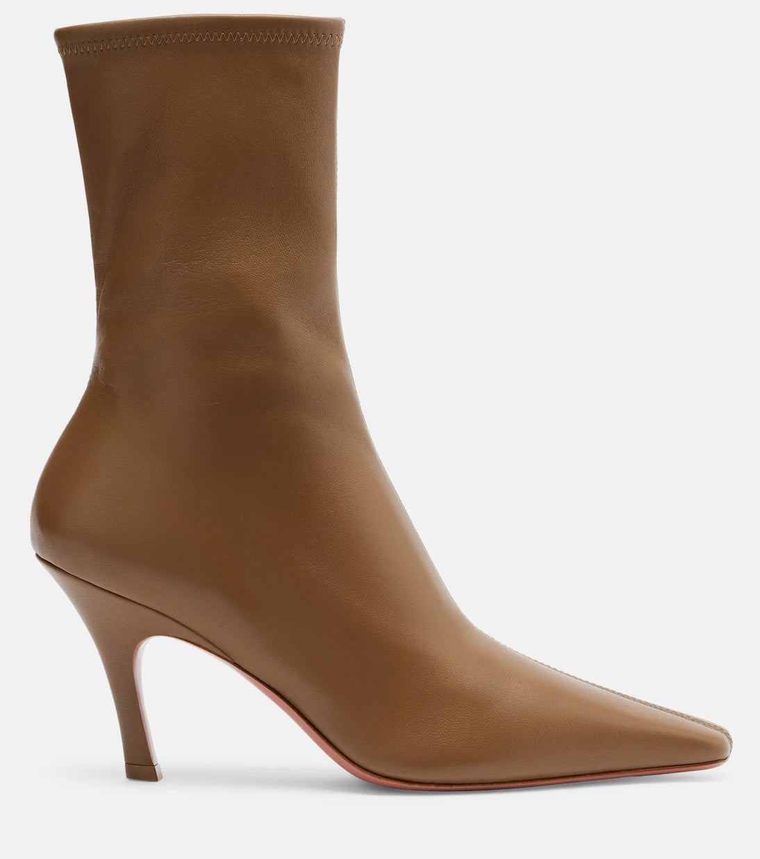Amina Muaddi - Jamie leather ankle boots