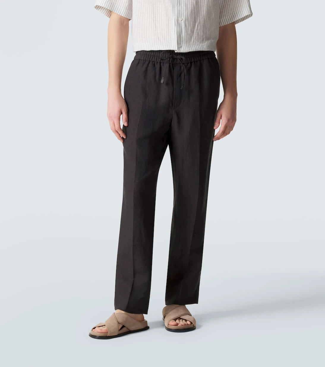Brioni - Linen straight pants