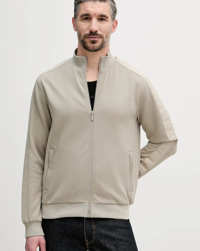 Karl Lagerfeld fermuarlı erkek viskon sweatshirt