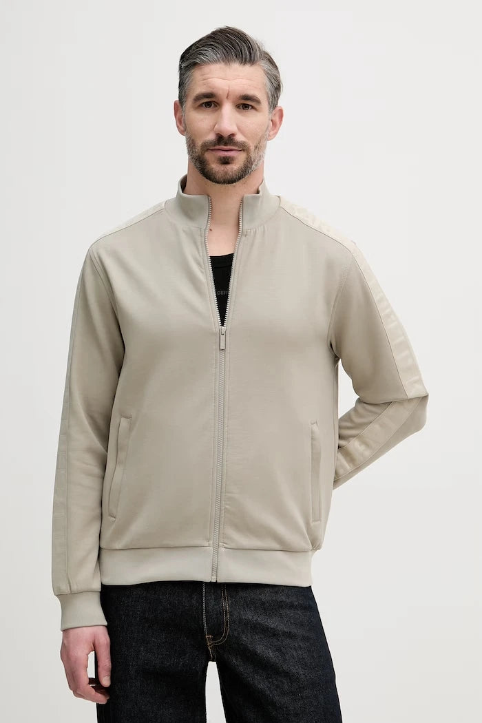 Karl Lagerfeld fermuarlı erkek viskon sweatshirt