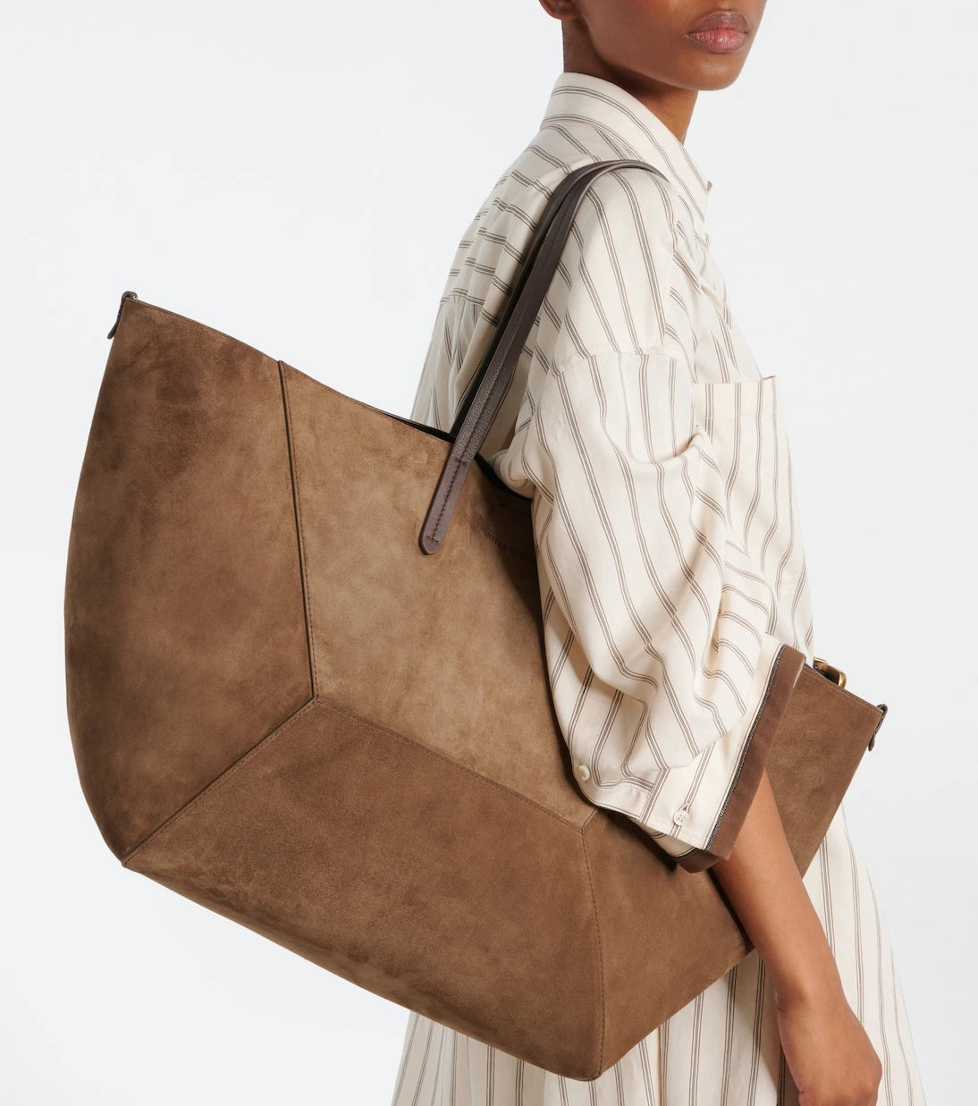 Brunello Cucinelli - BC Duo Large suede tote bag