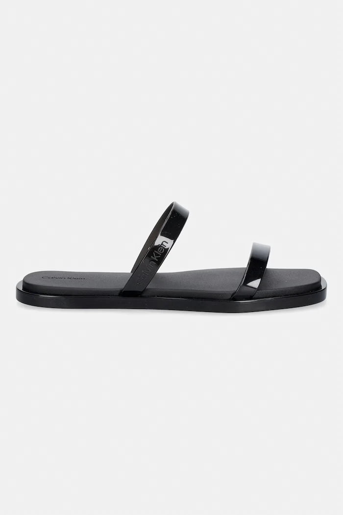 Calvin Klein дамски чехли JELLY SNDL DOUB BAR SHINY ST TPU