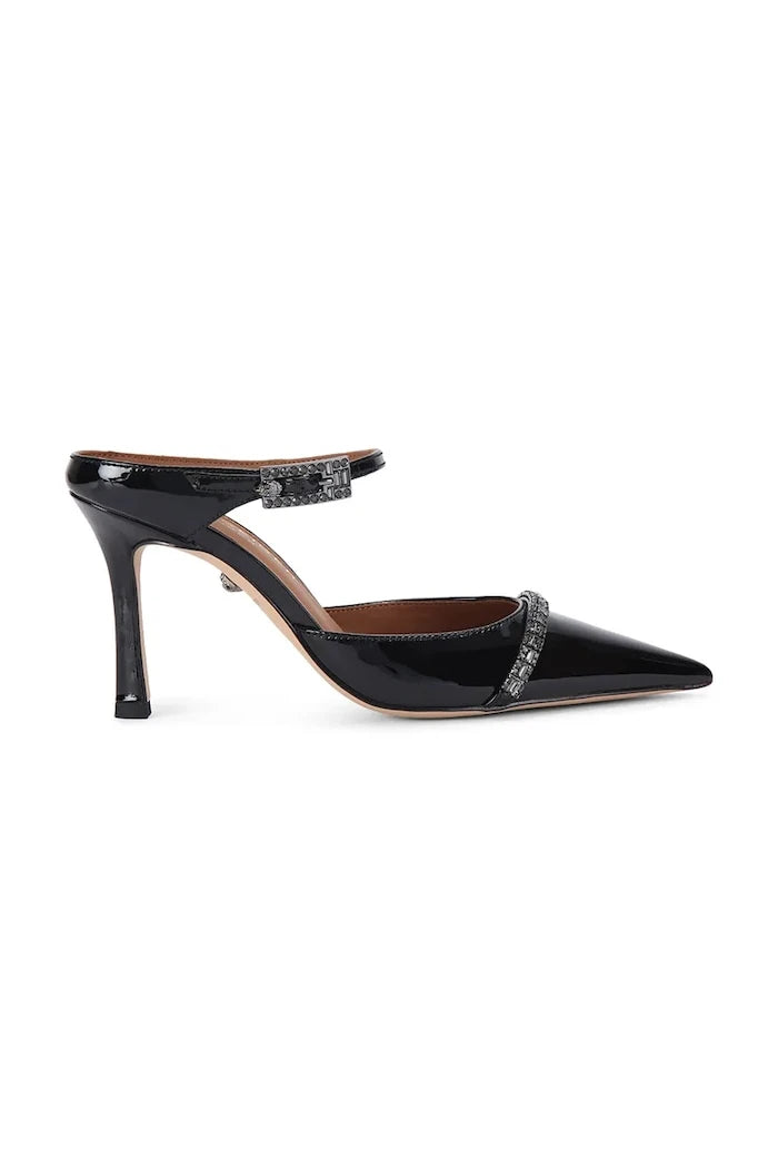 Kurt Geiger London Strass Point Mule Deri Topuklu Ayakkabı