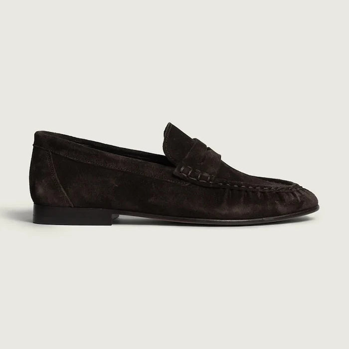 Posa kadın süet mokasen Penny Loafer