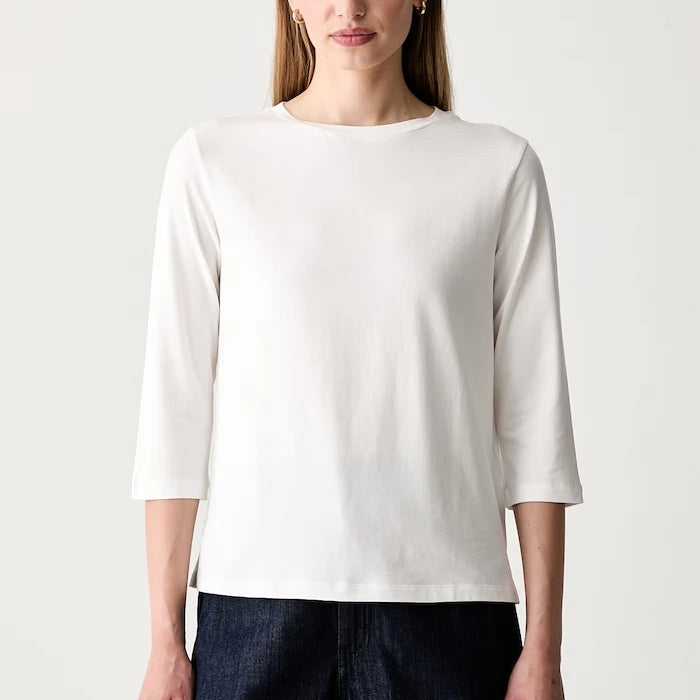 Weekend Max Mara uzun kollu kadın bluzu, pamuk ve elastanlı WKDMULTIA