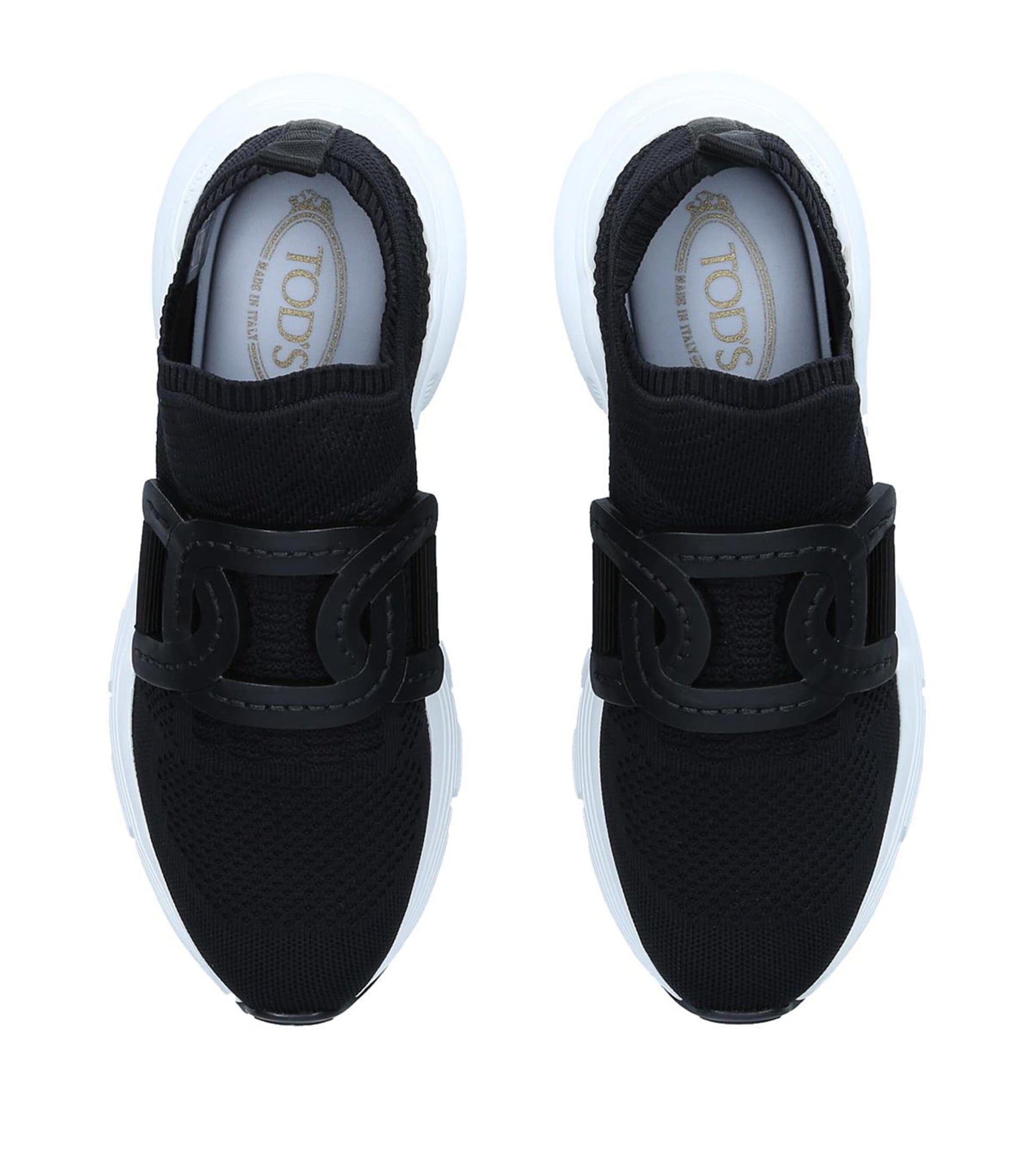 Tod's Black Sport Run 54c Calzino Sneaker