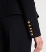 Balmain Black Wool Buttoned Basque Jacket
