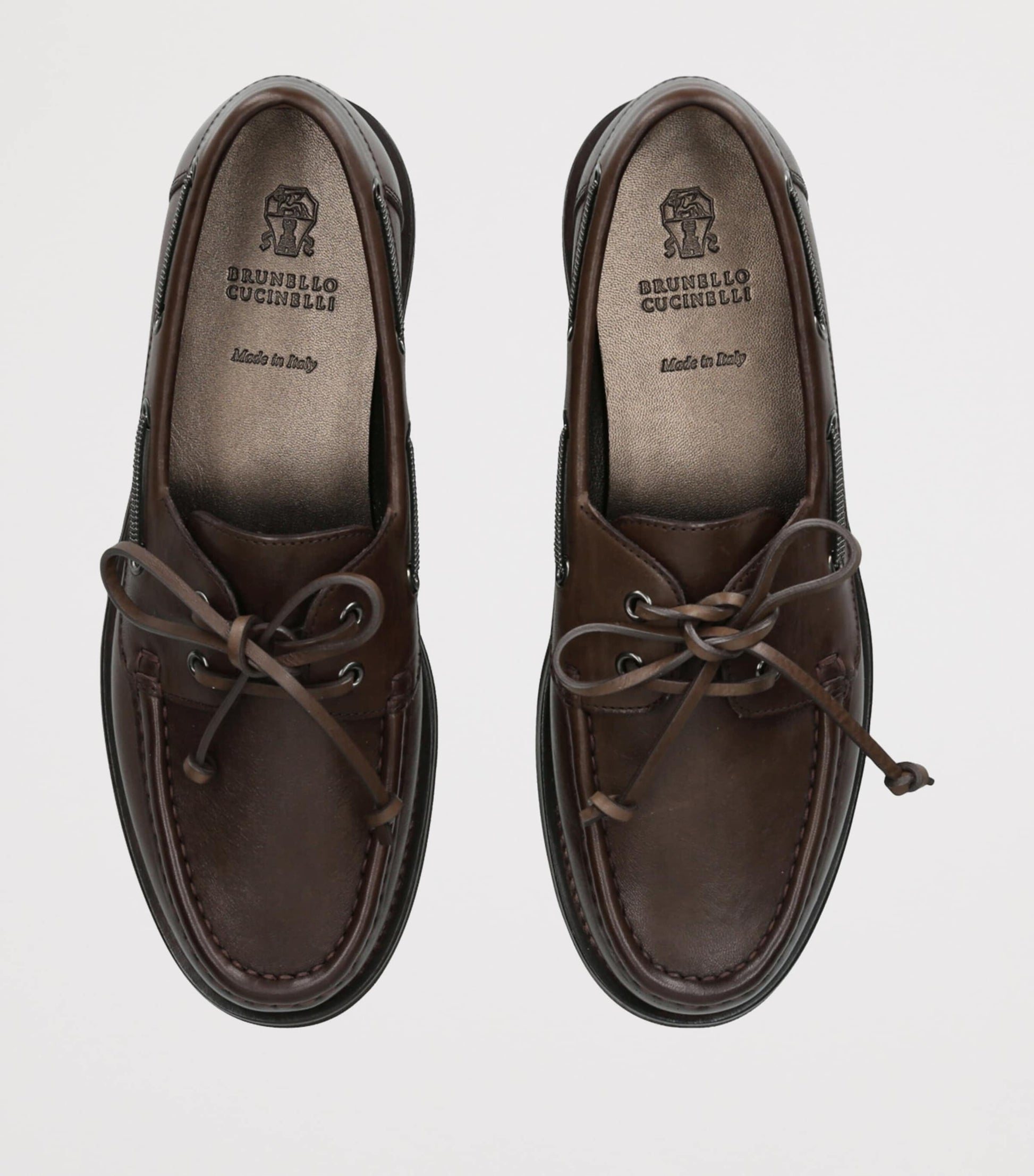 Brown Leather Boat Shoes