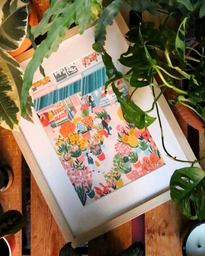 La Petite Épicerie - Numbered painting kit - Flower Market