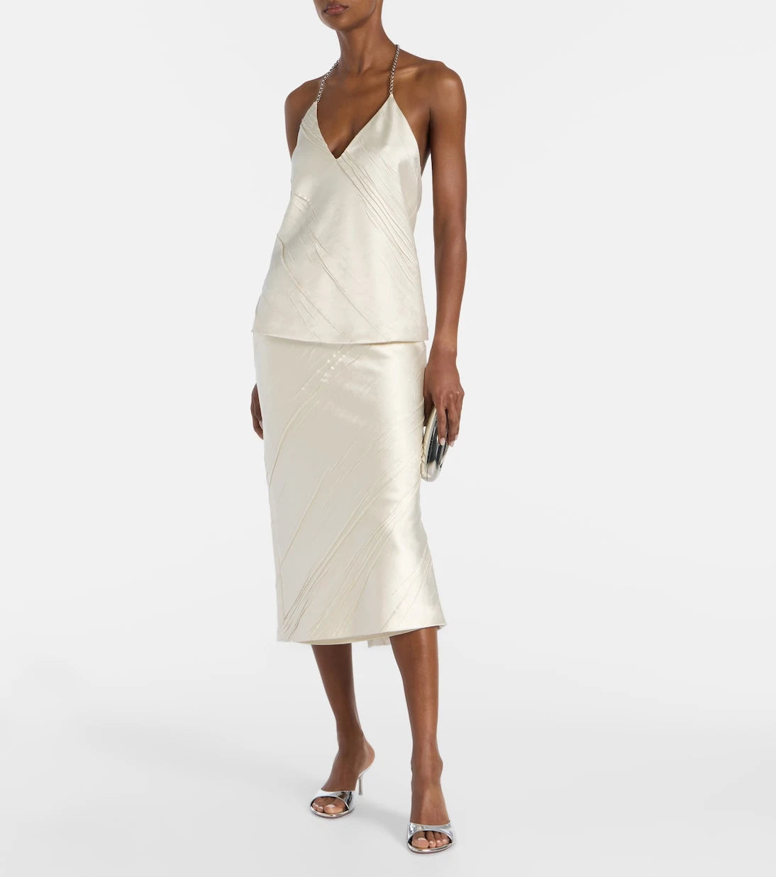 Sportmax - Fatuo chain-detail satin camisole