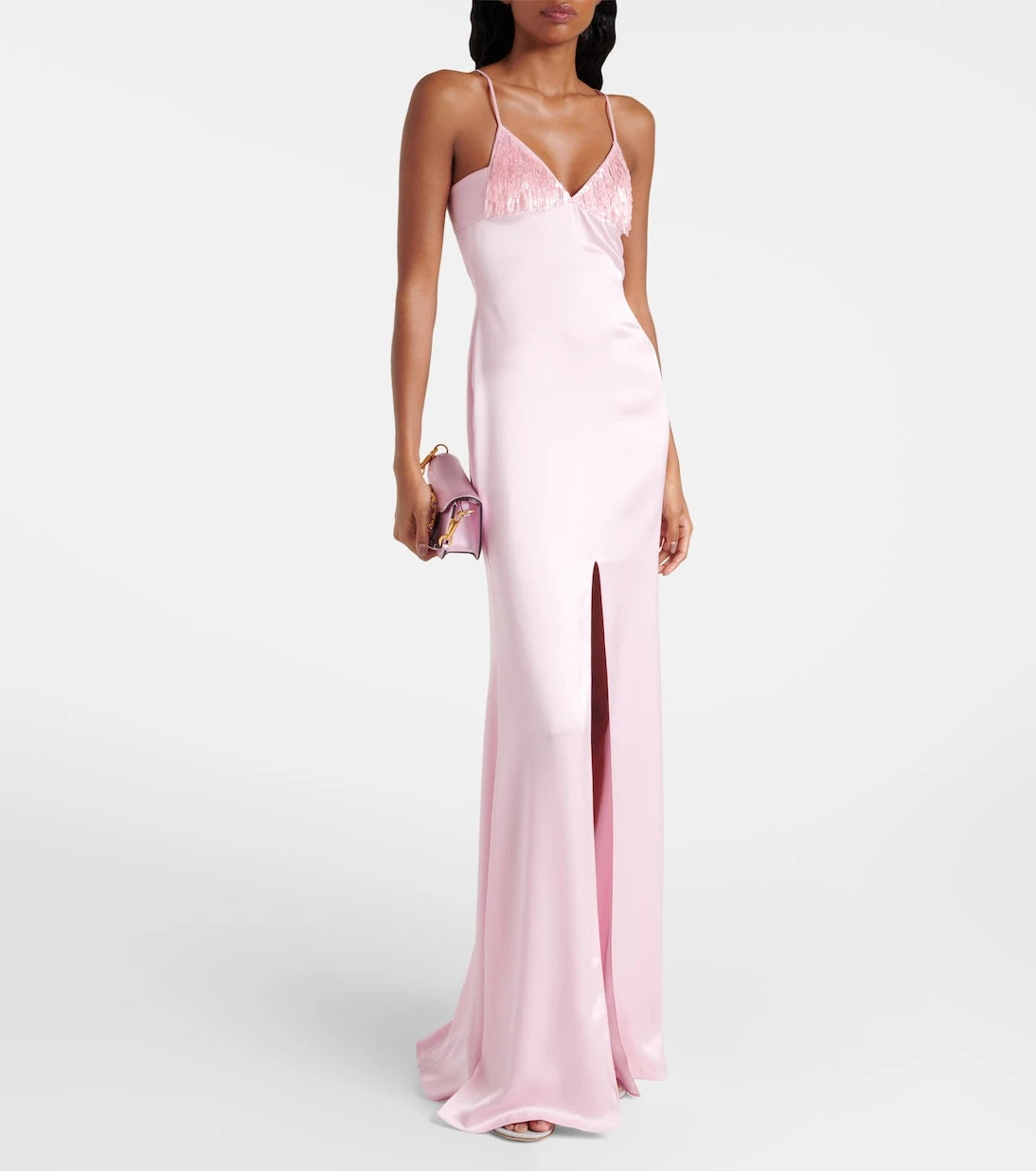 David Koma - Sequined satin gown