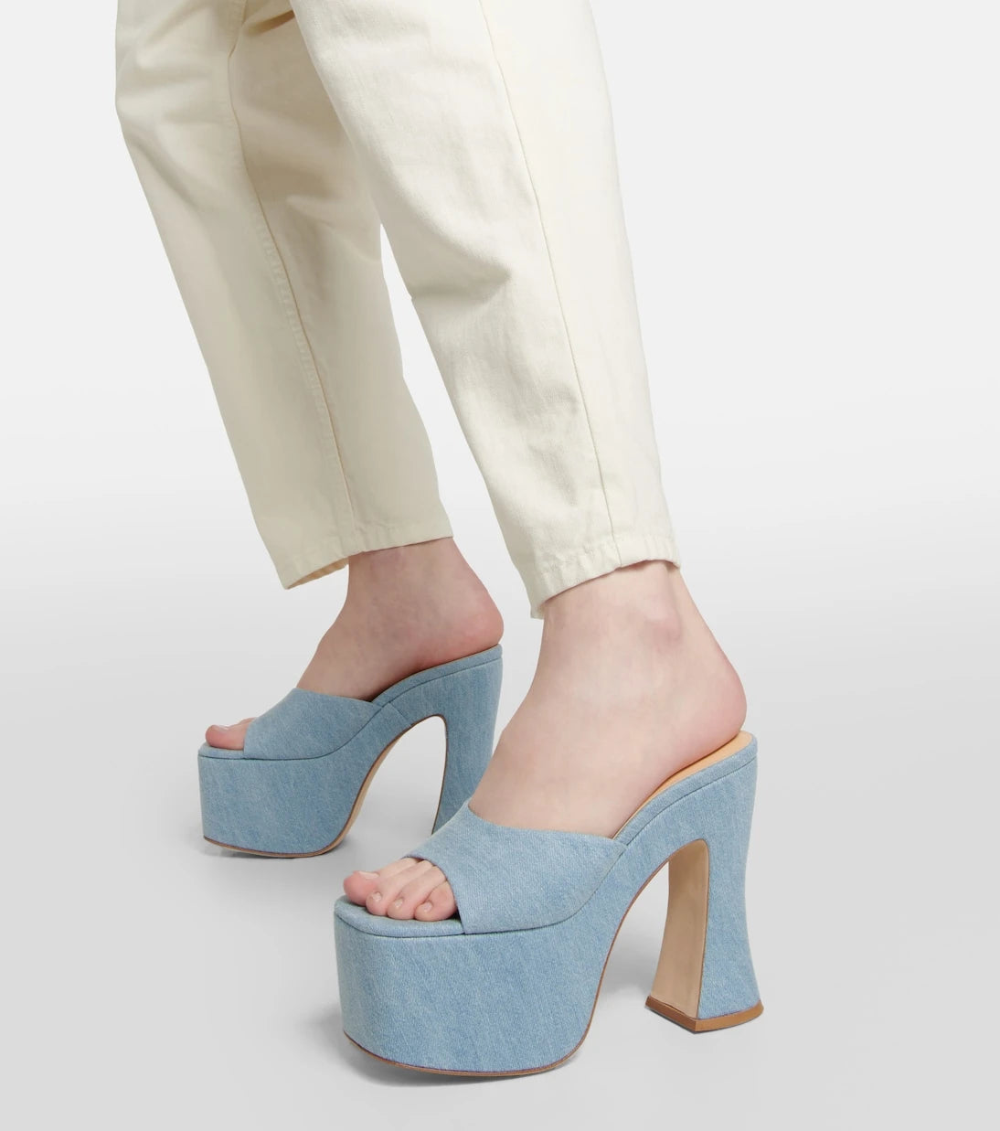 Magda Butrym - Denim platform mules