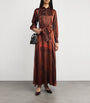 Kiton Multi Silk Maxi Shirt Dress