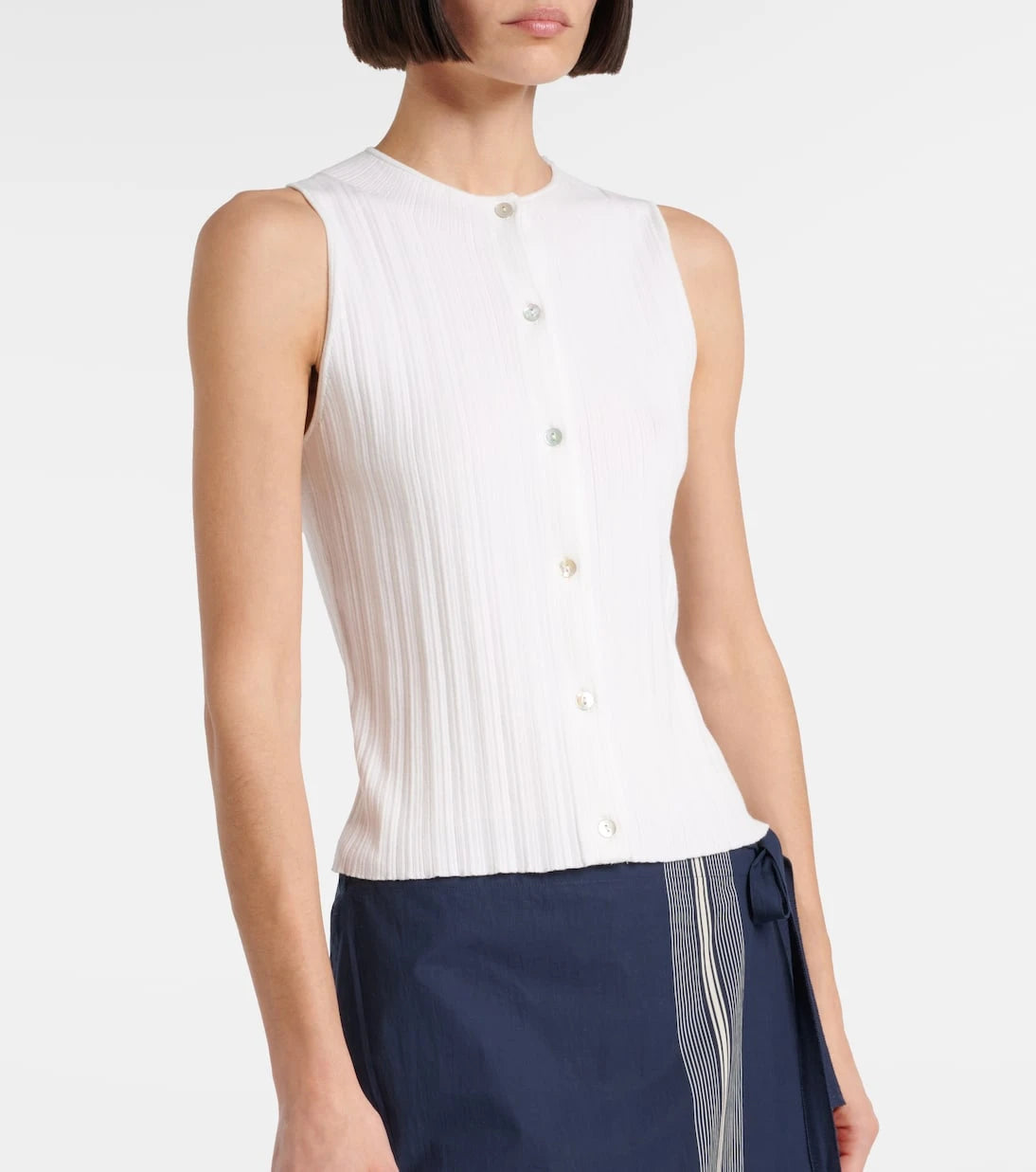 Vince - Ribbed cotton top