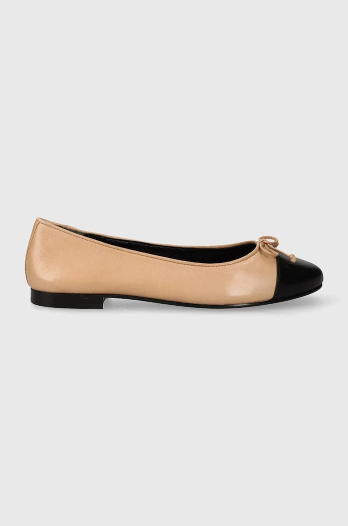 Кожени балеринки Tory Burch CAP-TOE BALLET