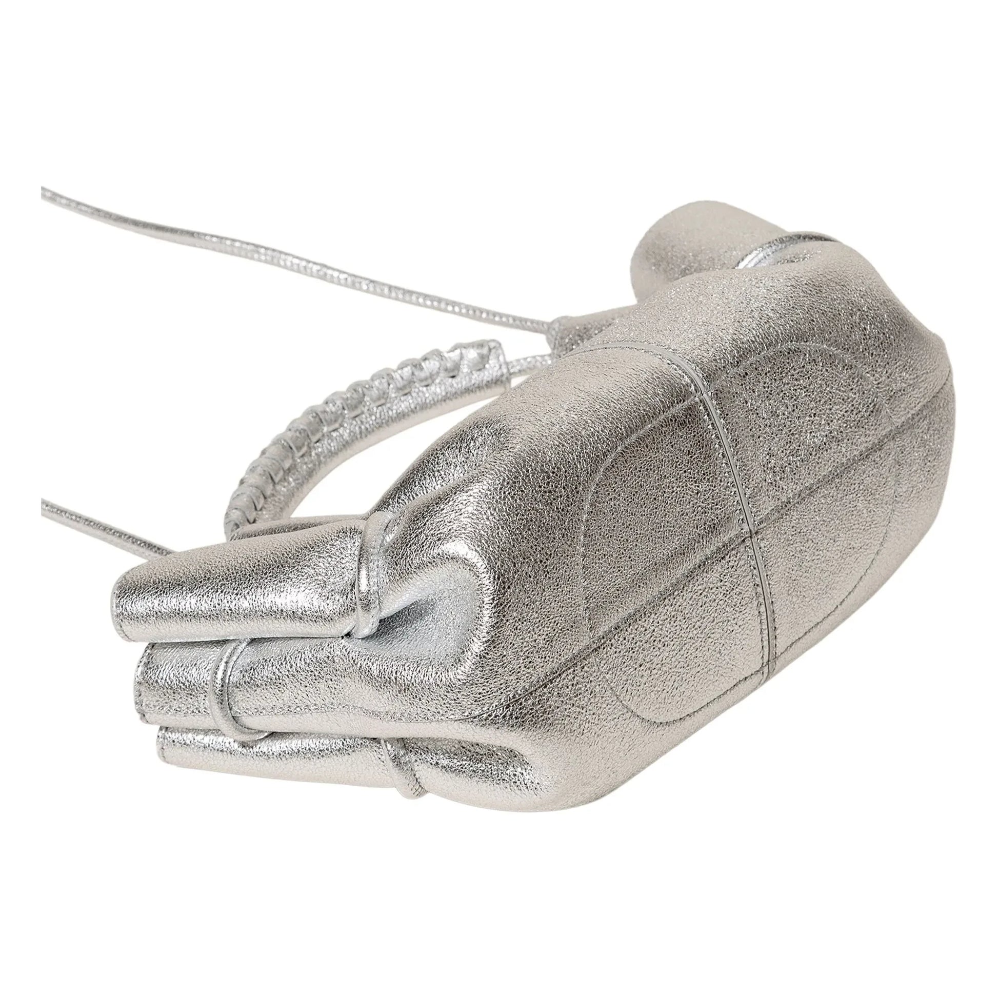 Hereu - Arta Mini Metallic bag | Silver