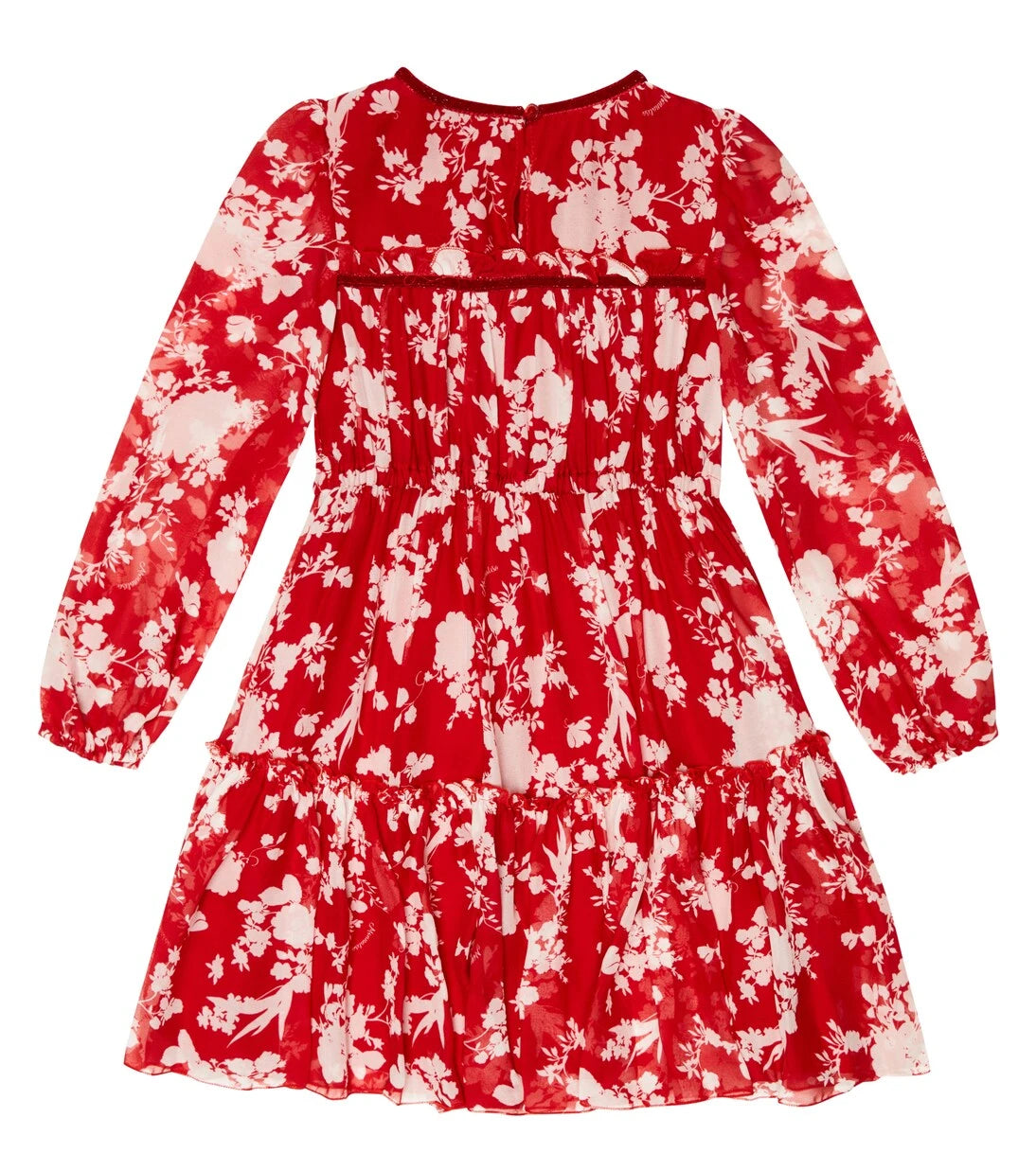 Monnalisa - Floral printed georgette dress
