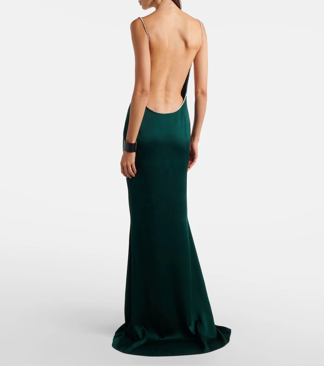 Tom Ford - Crystal-embellished satin slip dress