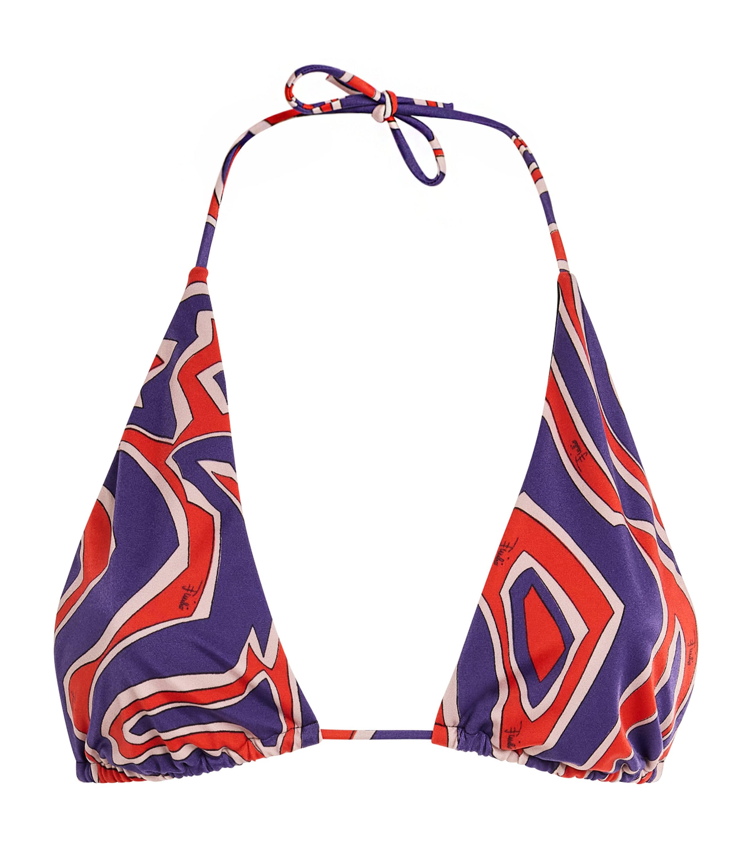 Multi Labirinto Print Bikini Top