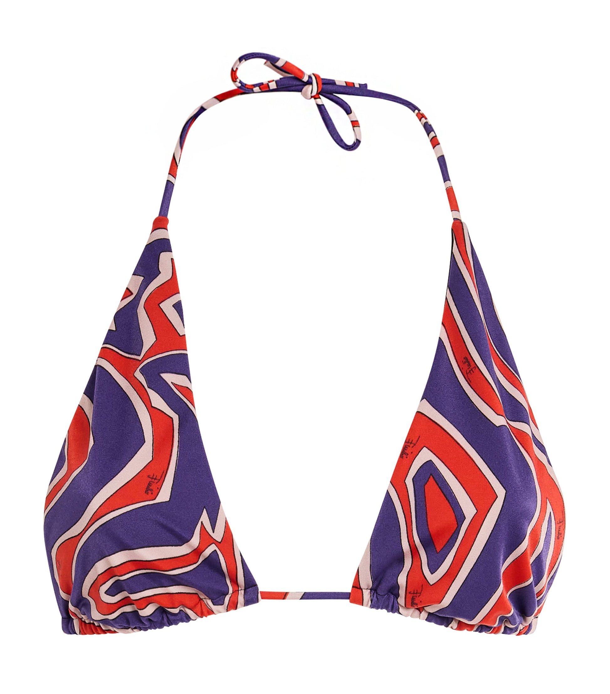 Multi Labirinto Print Bikini Top