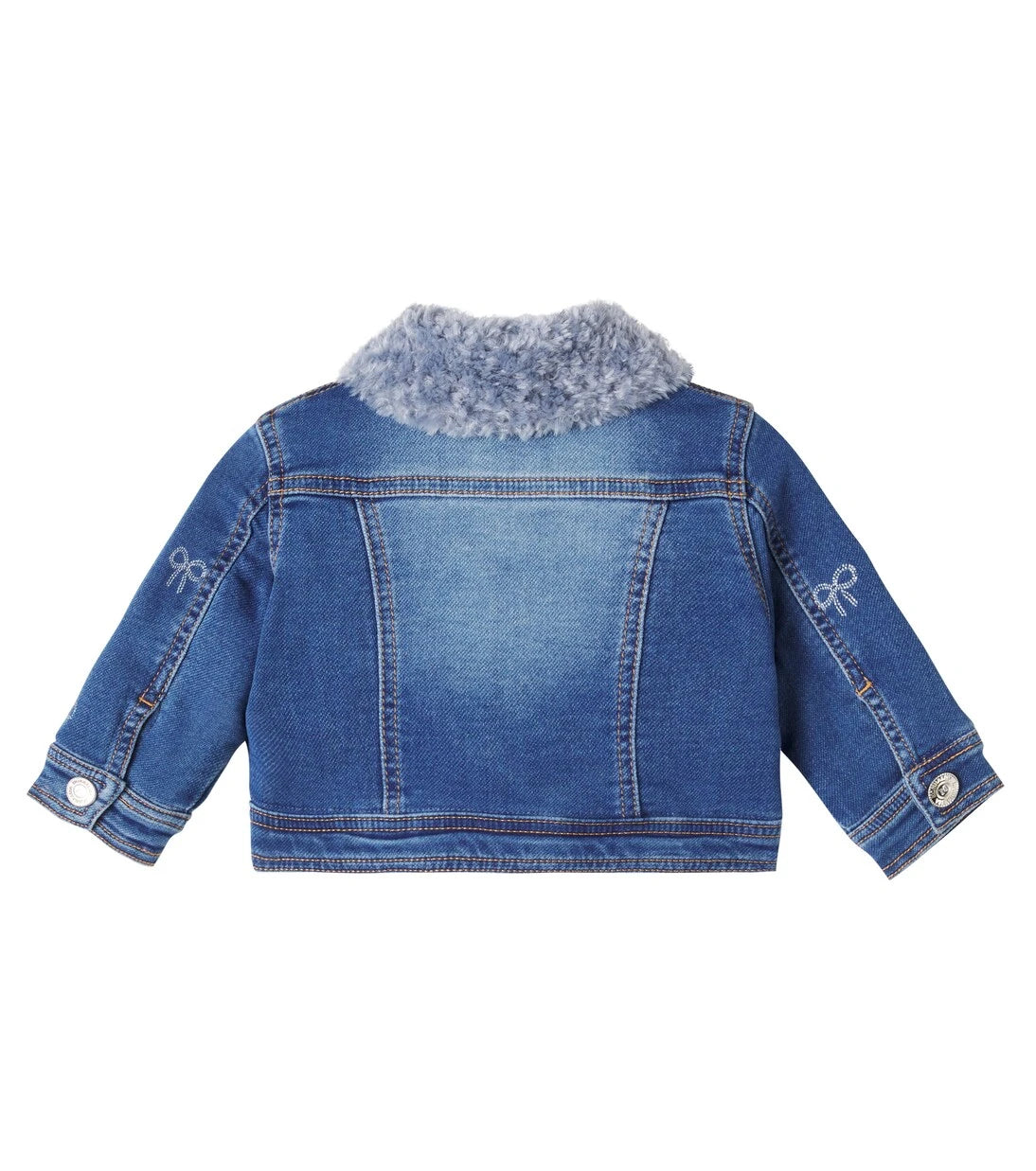 Monnalisa - Baby embroidered denim jacket