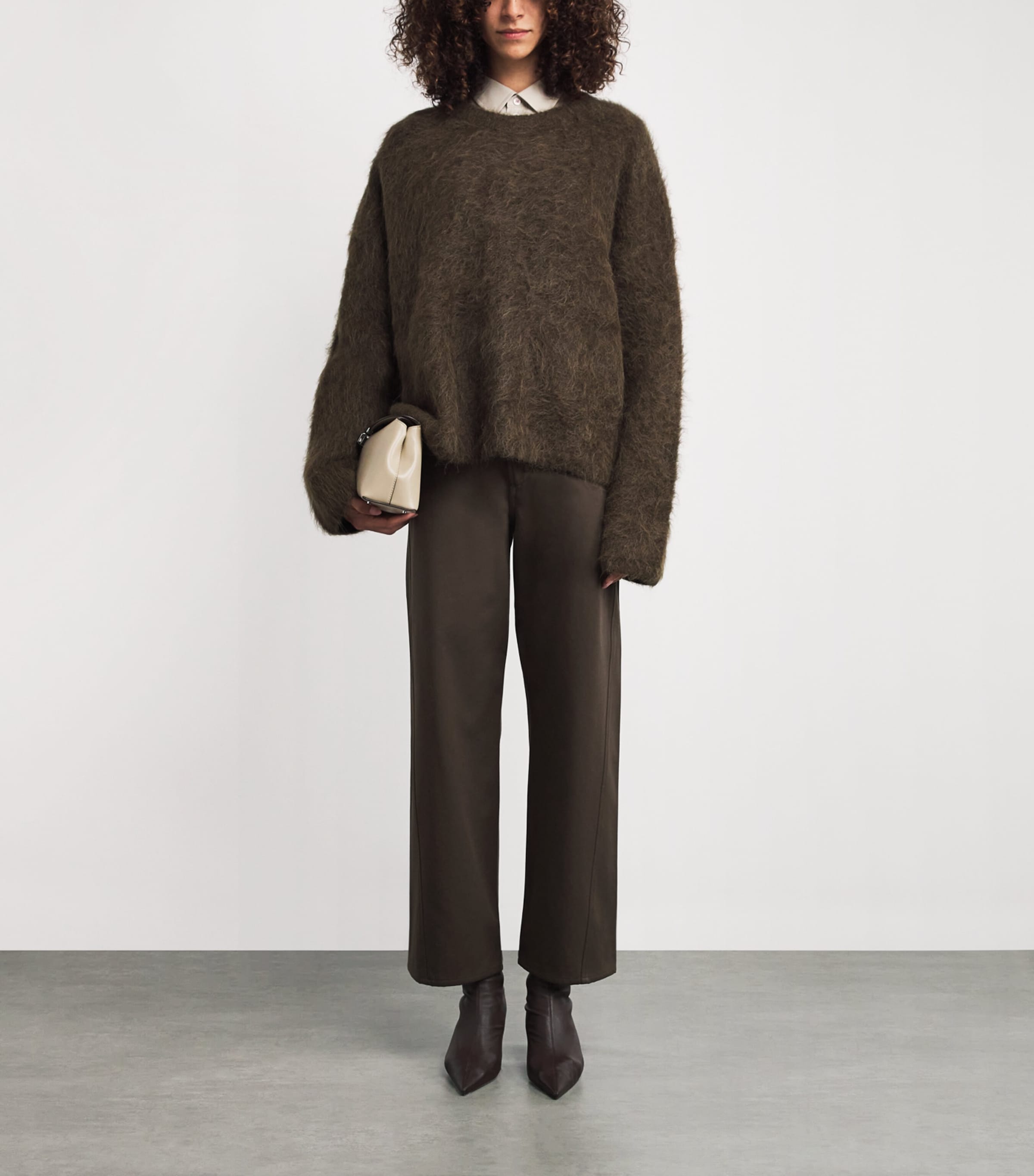 Toteme Brown Organic Cotton Twisted Jeans