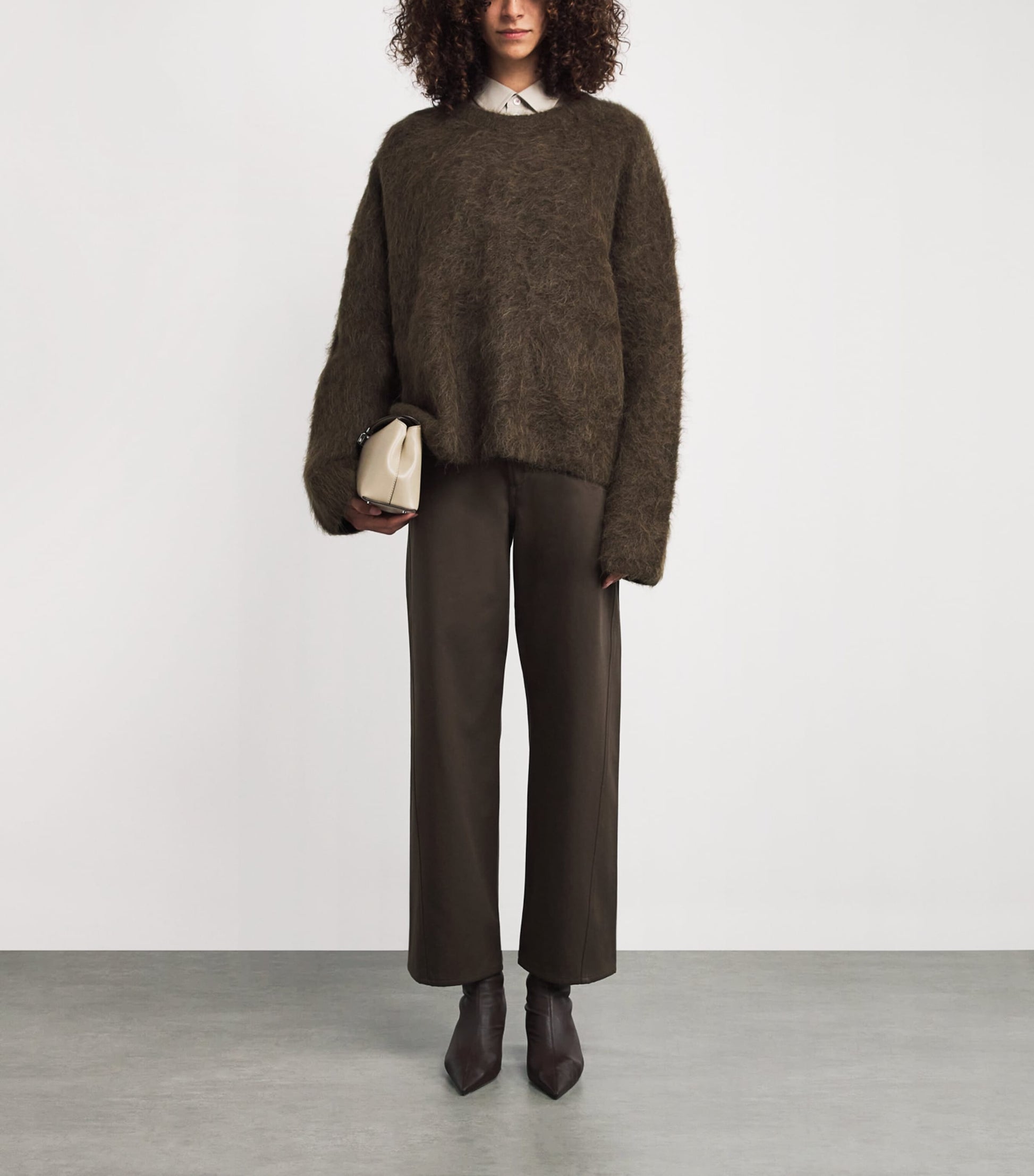 Toteme Brown Organic Cotton Twisted Jeans