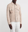 Pal Zileri Beige Suede Shirt Jacket