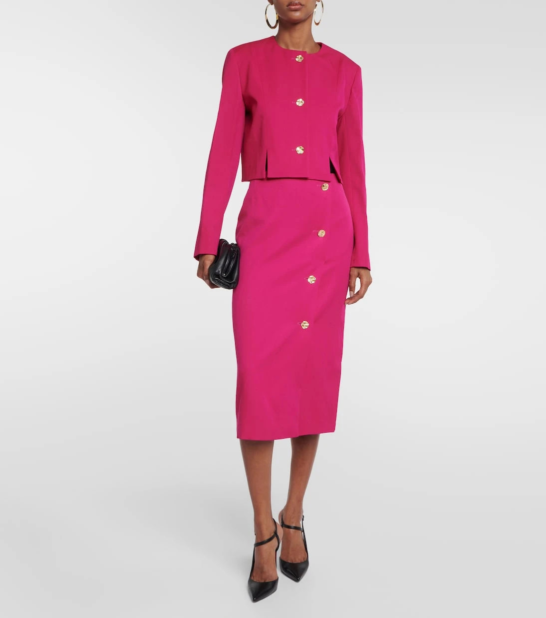 Nina Ricci - Wool midi pencil skirt