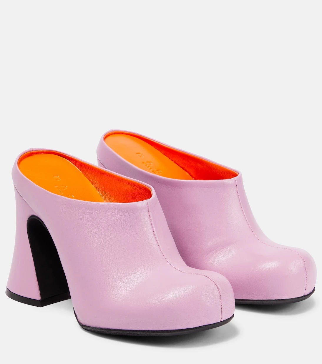 Marni - Fussbett leather mules